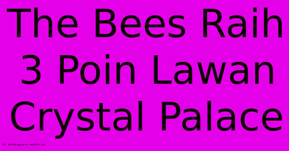 The Bees Raih 3 Poin Lawan Crystal Palace